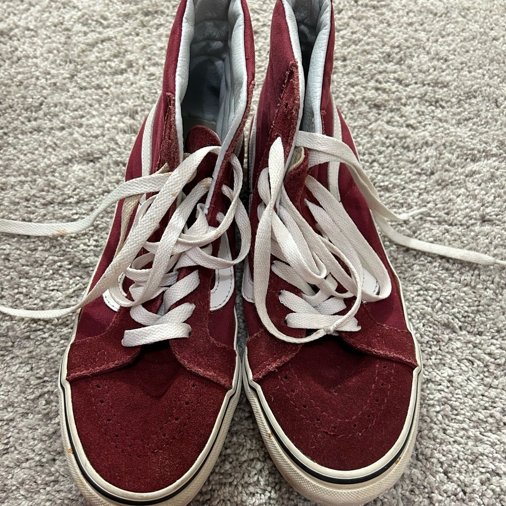 VANS high top maroon men 6.5 / women 8